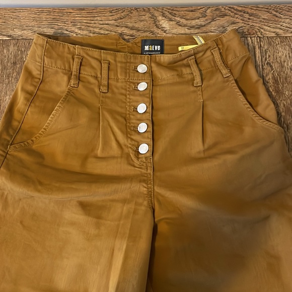 Maeve by Anthropologie High Waisted Pleated Wide Leg Pant - Picture 3 of 5